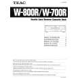 Cover page of TEAC W800R Owner's Manual