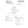 Cover page of KENWOOD KSC34 Service Manual