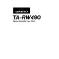 Cover page of ONKYO TA-RW490 Owner's Manual