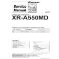 Cover page of PIONEER XR-A550MD Service Manual