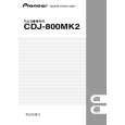 Cover page of PIONEER CDJ-800MK2/NKXJ Owner's Manual