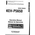 Cover page of PIONEER KEHP5650 Owner's Manual