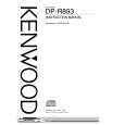 Cover page of KENWOOD DPR893 Owner's Manual