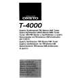 Cover page of ONKYO T-4000 Owner's Manual