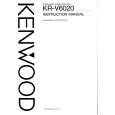 Cover page of KENWOOD KRV6020 Owner's Manual