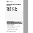 Cover page of PIONEER VSX-918V-K/KUXJ/CA Owner's Manual