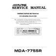 Cover page of ALPINE MDA7755R Service Manual