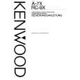 Cover page of KENWOOD A-7X Owner's Manual