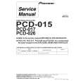 Cover page of PIONEER PCD-026 Service Manual