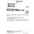 Cover page of PIONEER FH2716ZF04 Service Manual