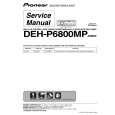 Cover page of PIONEER DEH-P6800MP/X1B/EW Service Manual