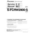 Cover page of PIONEER S-FCRW2900-S/XTW/E Service Manual