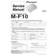 Cover page of PIONEER M-F10/KUXJ/CA Service Manual