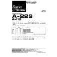 Cover page of PIONEER A-229 Service Manual