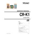 Cover page of TEAC CR-K1 Service Manual