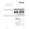 Cover page of TEAC AG-370 Service Manual