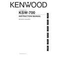 Cover page of KENWOOD KSW-700 Owner's Manual