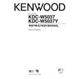 Cover page of KENWOOD KDC-W5037 Owner's Manual