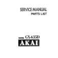 Cover page of AKAI GX-635D Service Manual