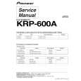 Cover page of PIONEER KRP-600A Service Manual