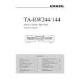 Cover page of ONKYO TA-RW144 Owner's Manual