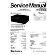 Cover page of TECHNICS RS-X901 Service Manual