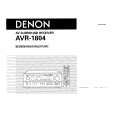 Cover page of DENON AVR-1804 Owner's Manual