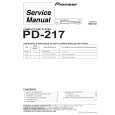 Cover page of PIONEER PD-217/RDXJ Service Manual