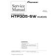Cover page of PIONEER HTP305-SW Service Manual