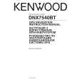 Cover page of KENWOOD DNX7540BT Owner's Manual
