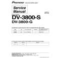 Cover page of PIONEER DV-3800-G Service Manual