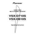 Cover page of PIONEER VSX-D710S/MVXJI Owner's Manual