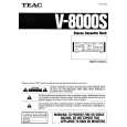 Cover page of TEAC V8000S Owner's Manual