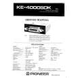Cover page of PIONEER KE4000SDK Service Manual