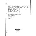 Cover page of CANON DADF EDITOR Service Manual