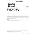 Cover page of PIONEER CD-SR5/E Service Manual