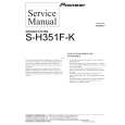 Cover page of PIONEER S-H351F-K Service Manual