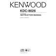 Cover page of KENWOOD KDC-8026 Owner's Manual