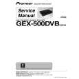 Cover page of PIONEER GEX-500DVB/XZ/EW5 Service Manual