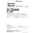 Cover page of PIONEER A-209/MLXJ Service Manual