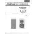 Cover page of ONKYO D105M Service Manual