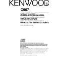Cover page of KENWOOD C907 Owner's Manual