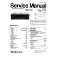 Cover page of TECHNICS SAG76 Service Manual