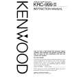 Cover page of KENWOOD KRC999II Owner's Manual