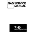 Cover page of NAD 7140 Service Manual