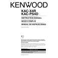 Cover page of KENWOOD KAC-PS4D Owner's Manual