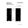Cover page of KENWOOD SW-900 Service Manual