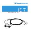 Cover page of SENNHEISER IE 7 Owner's Manual