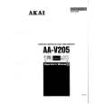 Cover page of AKAI AA-V205 Owner's Manual