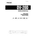 Cover page of TEAC DV-20D Owner's Manual